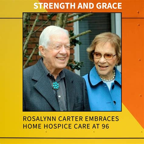 Rosalynn Carter, Wife Of Jimmy Carter, Joins Husband In Hospice Care