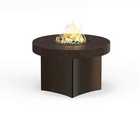 Designing Fire® Oriflamme Savanna Stone Round Fire Table - Fire Pits ...