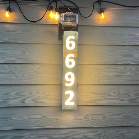 Image result for Lighted House Numbers LED