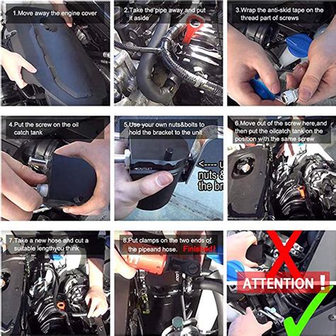 Universal Car Oil Catch Can Kit Reservoir Tank 300ml with Breather ...