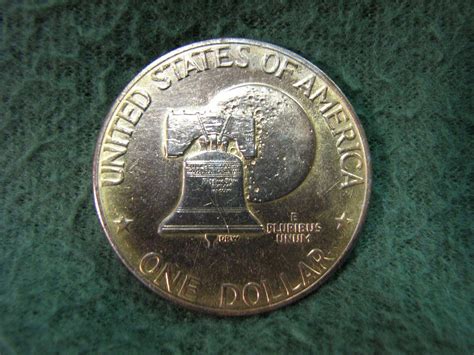 1776 1976 US Eisenhower Bicentennial Silver Dollar Coin Gorgeous TONED ...