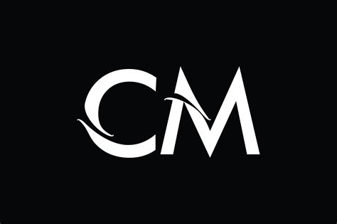 CM Monogram Logo Design By Vectorseller | TheHungryJPEG