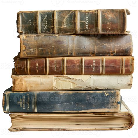 stack of vintage books transparent background 47732495 PNG