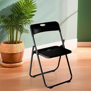 Kuber Industries Folding Chair for Home | Iron Frame & PP Plastic Seat ...