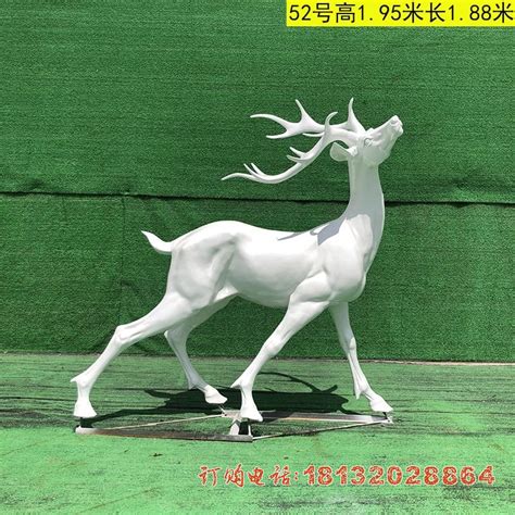 《天津善大雕塑》玻璃钢鹿雕塑（禄）欣赏_中国