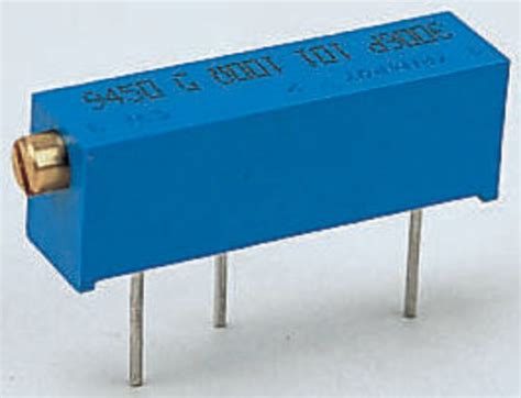 3006P-1-501LF Bourns | 500 Ω, Through Hole Trimmer Potentiometer, Pin 0 ...