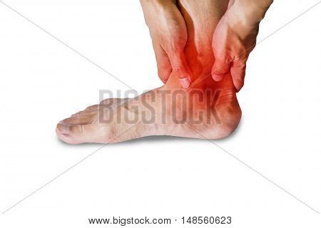 Right Ankle Pain Men. Pain Concept Image & Photo | Bigstock