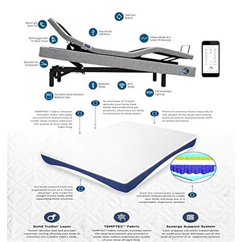 Buy Glideaway Odessa Adjustable Bed Featuring Voice Activated Alexa ...