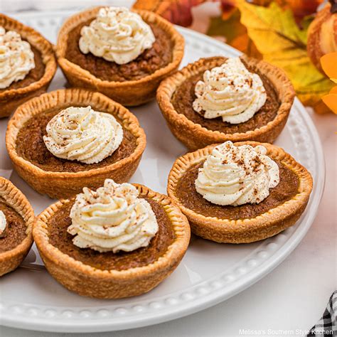 Mini Pumpkin Pies - melissassouthernstylekitchen.com