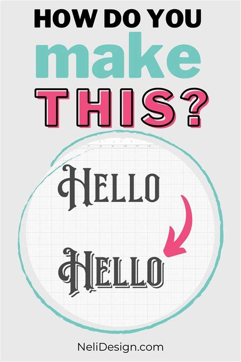 Image result for Cricut Design Space Text Tutorial Shadow