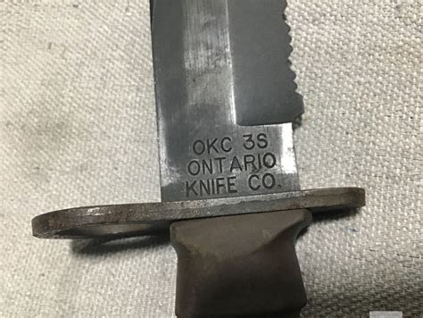 USMC Ontario Knife Co OKC 3S Bayonet Combat Knife and Scabbard – La Paz ...
