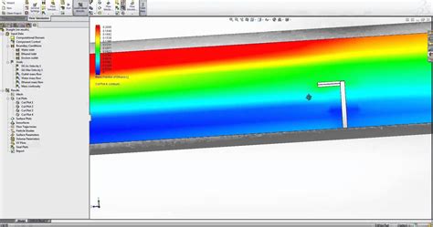 Flow Simulation Solidworks Tutorial 的图像结果