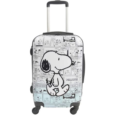 Buy Concept One Peanuts Snoopy 21 Inch Rolling Luggage, Comic Strip ...