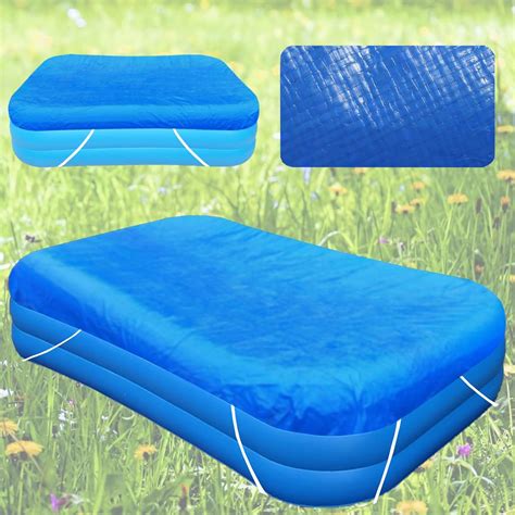 Amazon.com : Rectangular Pool Cover, Fits 103 in x 69 in Inflatable ...