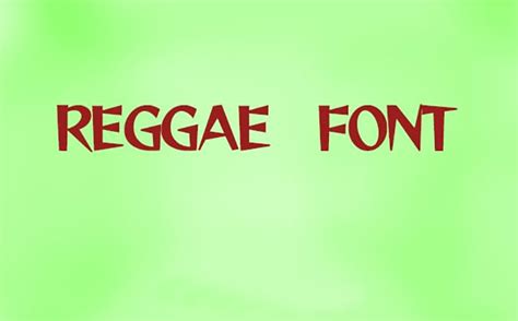 Reggae Font 的图像结果