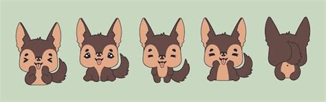 Conjunto de coleção de ilustrações de animais de desenho vetorial de ...