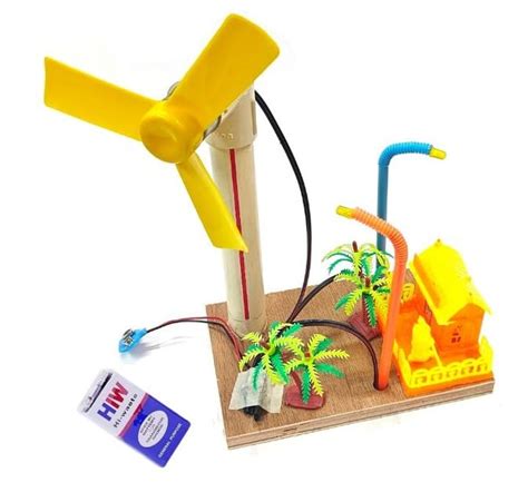Buy ERH India Wind Mill Battery Powered Science Project Working Model ...
