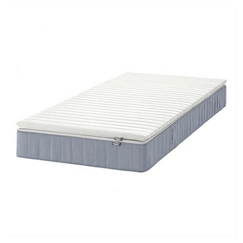 VESTERÖY mattress and mattress pad, extra firm light blue/Näsfjället ...
