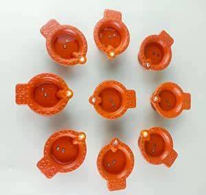 Buy Toomh Water Sensor Electric LED Diyas Set of 12 Plastic Flameless ...