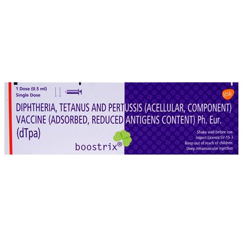 Boostrix Vaccine 0.5 ml Price, Uses, Side Effects, Composition - Apollo ...