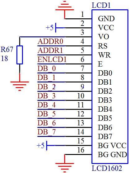 1602液晶引脚图及液晶接口原理图-文章-单片机-基础知识 - 畅学电子网