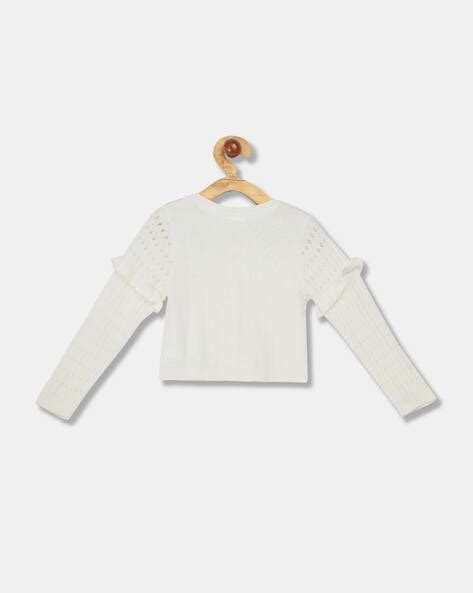 Buy White Sweaters & Cardigans for Girls by GAP Online | Ajio.com