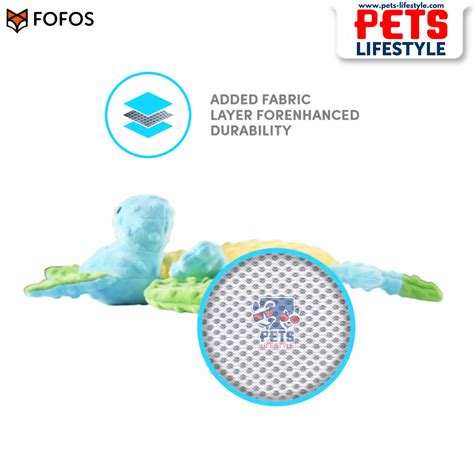 Buy FOFOS Barkbutler Pookie The Dragon Plush Dog Toy | Durable Squeaky ...