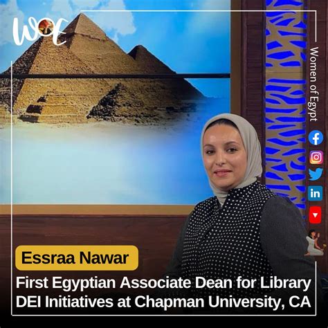 Egyptian American Essraa Nawar has been promoted to Associate Dean for ...