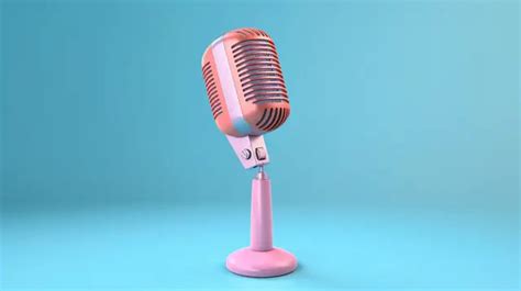 Yellow Background With Microphone Perfect For Podcasts Or ...