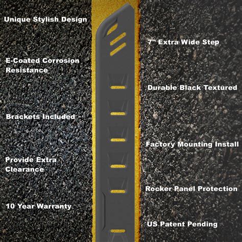 7" Running Board For 2015-2022 Chevy Colorado/GMC Canyon Crew Cab Side ...