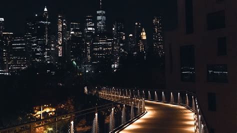 Download wallpaper 1920x1080 bridge, buildings, city, architecture ...