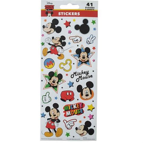 Mickey Mouse Sticker Sheet - 41 Stickers - Thomas Online