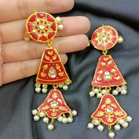 Buy Meenakari Earrings Online In India - Etsy India