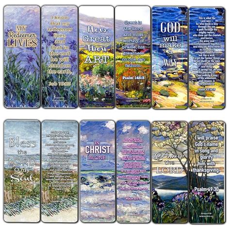 Buy Bible Verses Scriptures Bookmarks Cards - in Christ Alone (12 Pack ...