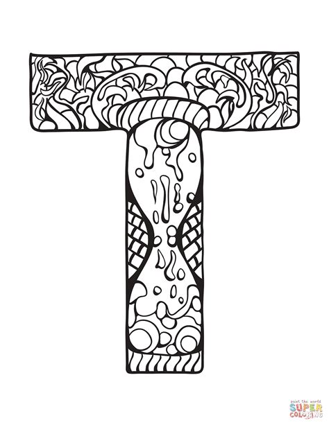 Letter T Coloring Pages