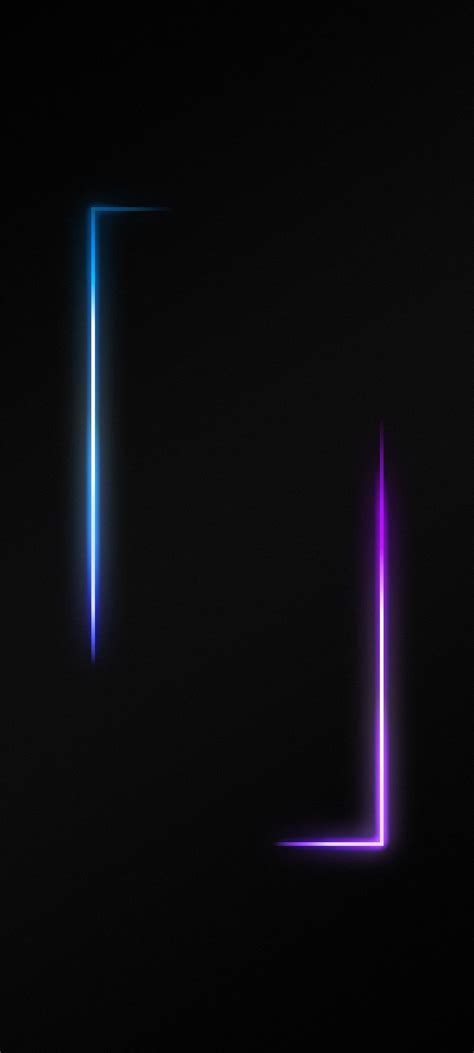 Border AMOLED Black Neon Wallpaper - 54