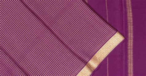 Binny Silk Checks Purple Saree | Kankatala