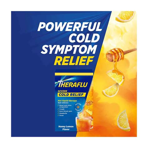Buy Theraflu Daytime Severe Cold Relief Powder, Honey Lemon¿ Flavor, 6 ...