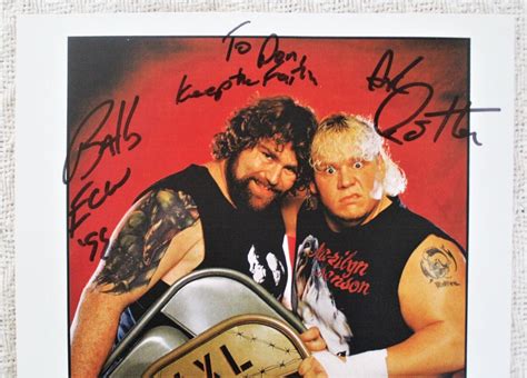WRESTLERS BALLS MAHONEY & AXL ROTTEN SIGNED COLOR ECW PROMO PHOTO ...
