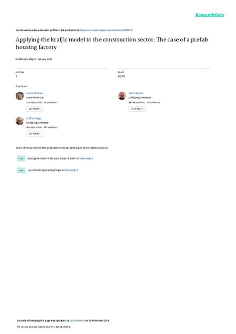 Applying the kraljic model to the construction sec - See discussions ...