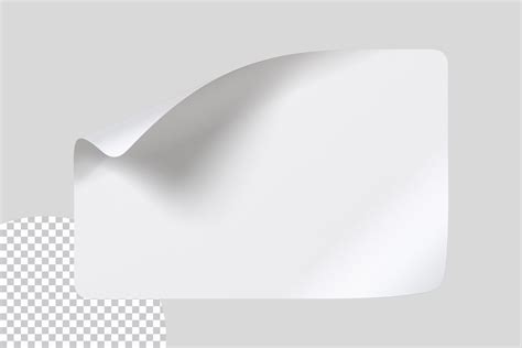 White Rectangle Sticker Badge PNG Graphic by alex.arty91 · Creative Fabrica