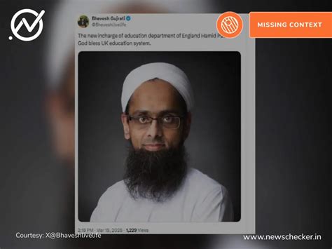 Fact Check: Muslim Cleric Appointed As UK’s Education Minister? No ...