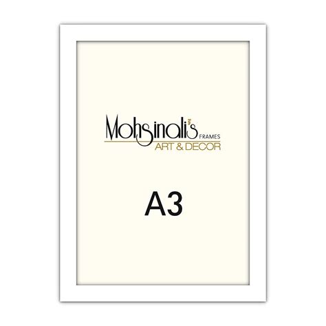 A3 Size Medium Density Fibreboard Photo Frame, White (12" X 16" Photo ...