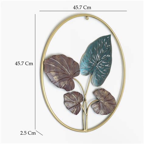 Buy VEDAS Mystical India Metal Leaf Wall Accent from Vedas at just INR ...