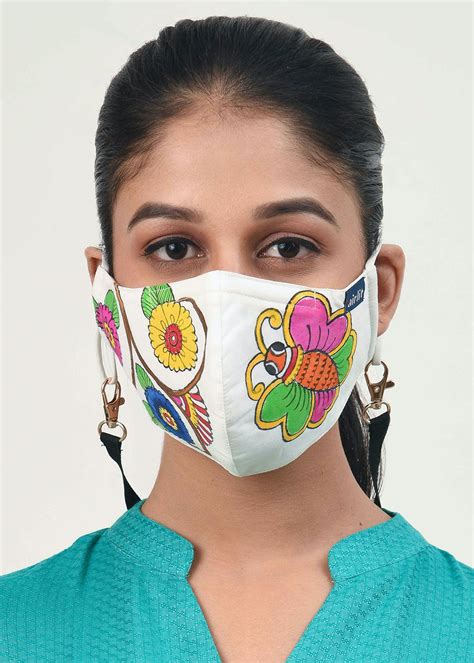 Get The Rangula Tholu Bommalata Art Hand Painted Reusable Mask at ...