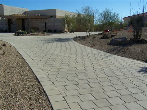 Elegant Driveway with 12 x 12 Pavers