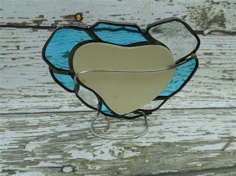 Picture Frame, Heart Shaped, Stained Glass, Blue in 2020 | Picture frames, Heart shapes, Stained ...