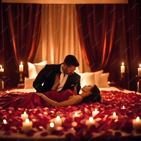 Premium Photo | Romantic couple in bed