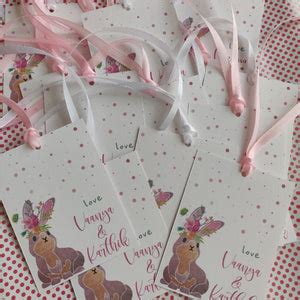 Personalised Ribbon Tags - Bunny Love / Label Shabel – Labelshabel