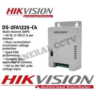 Jual Power Supply Hikvision / Power Supply 4 Channel DC12V 1A 12W ...